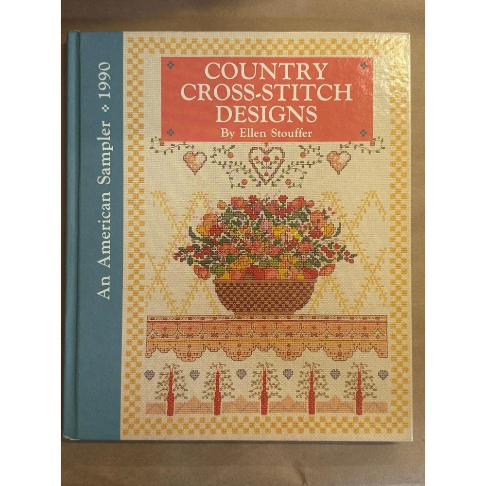 Cross-Stitch Pattern Books Lot of 4, Sedgewood Press & BH&G, Samplers Floral